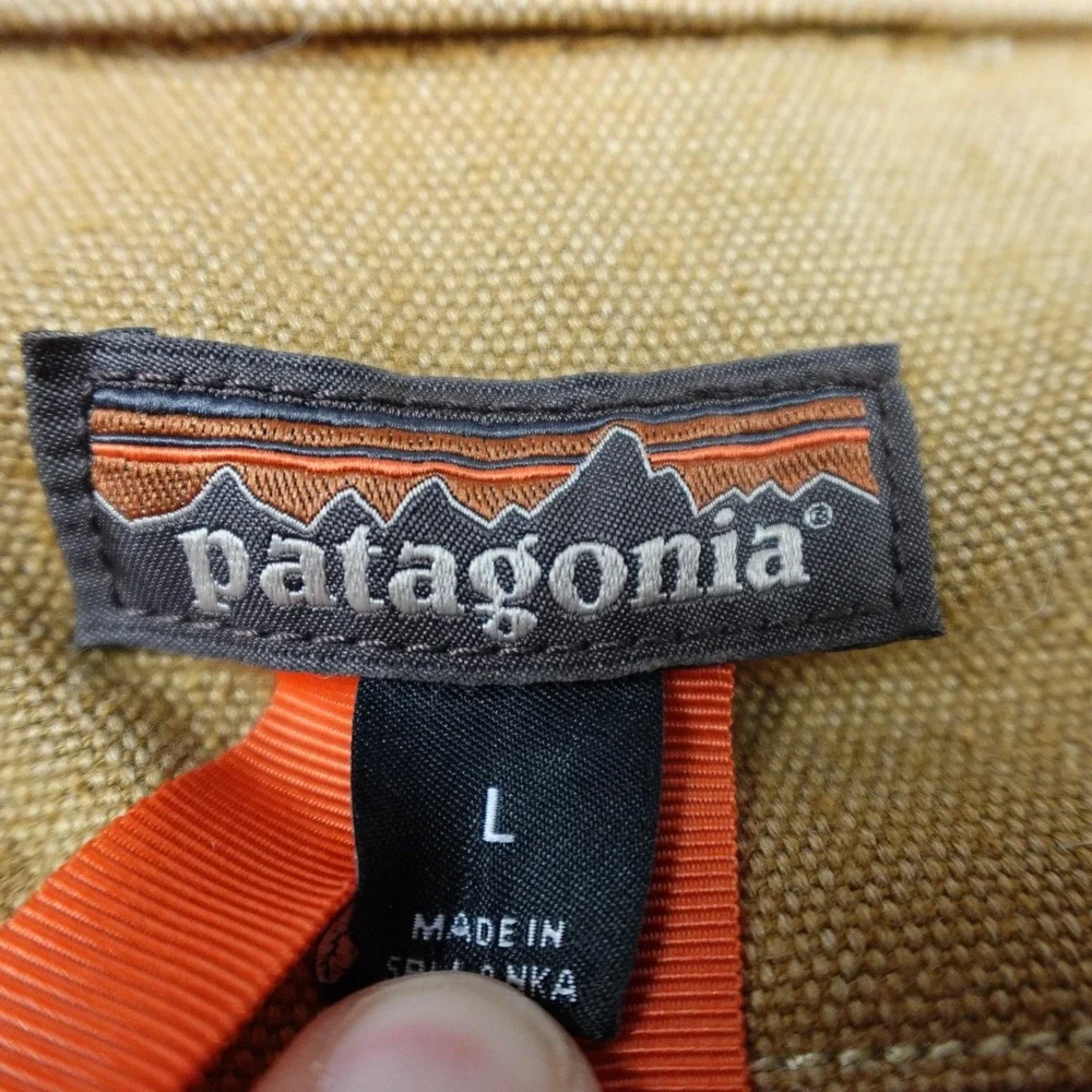 Patagonia Iron Forge Hemp Ranch Jacket Mens Large Brown Canvas Insulated 27800